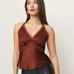 Monica Silk Top in Fig Jam